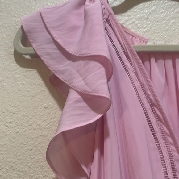 RAMY BROOK Lola Ruffle Mini Dress in pale lavender M - Picture 6 of 10